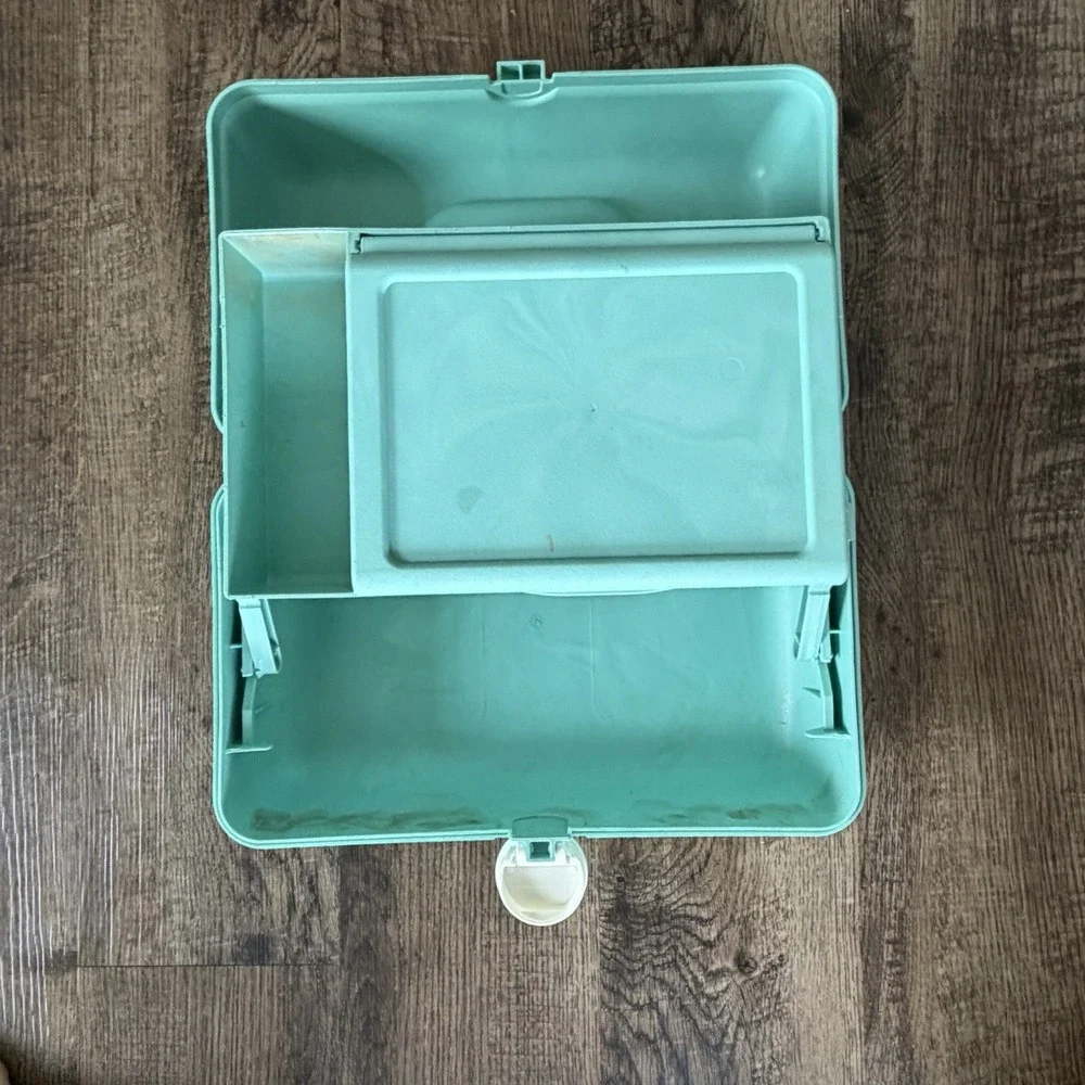 Caboodles On-The-Go Girl Makeup Box, Turquoise on Marble - Picture 6 of 10